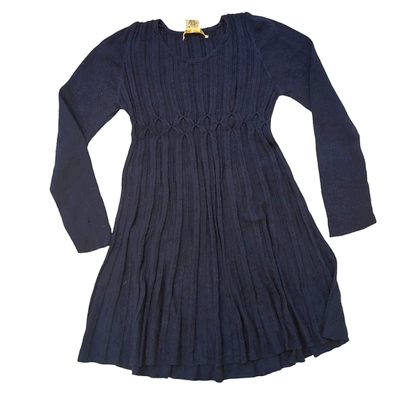 Max Studio Sweater Dress, Fitted, Pleated, Large, soft cotton Midi Tunic - Picture 3 of 12